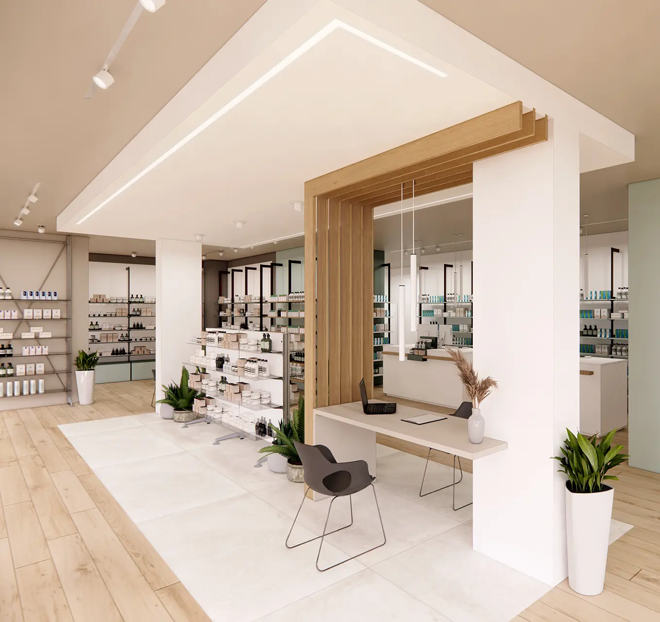 ABAKO linea di arredamento per farmacie ricercate e dinamiche - gallery 06