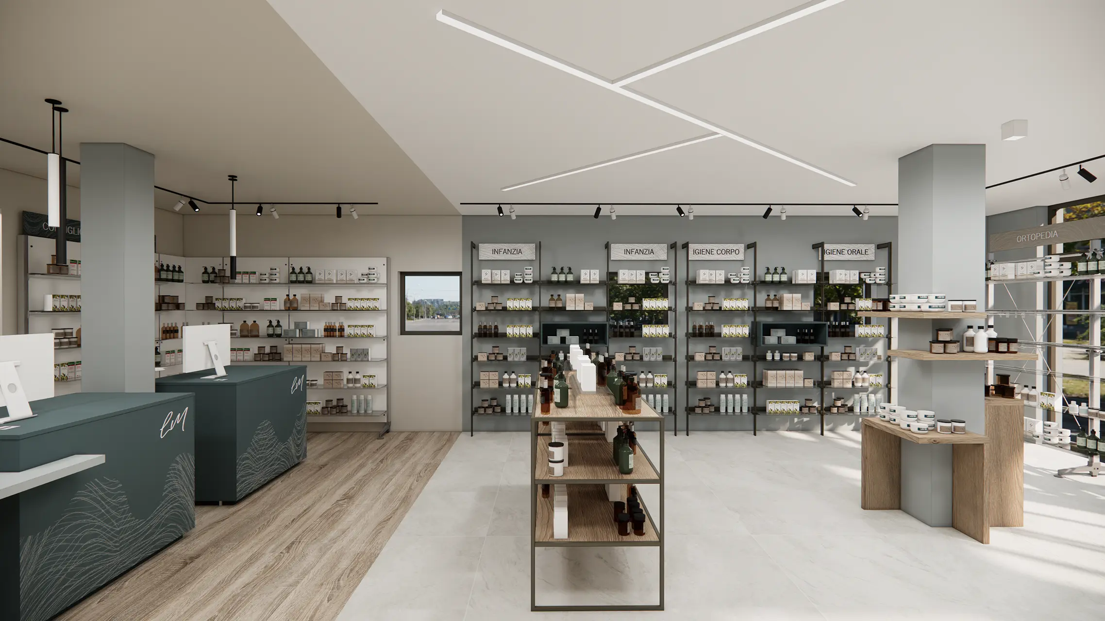 ABAKO linea di arredamento per farmacie ricercate e dinamiche - gallery 13