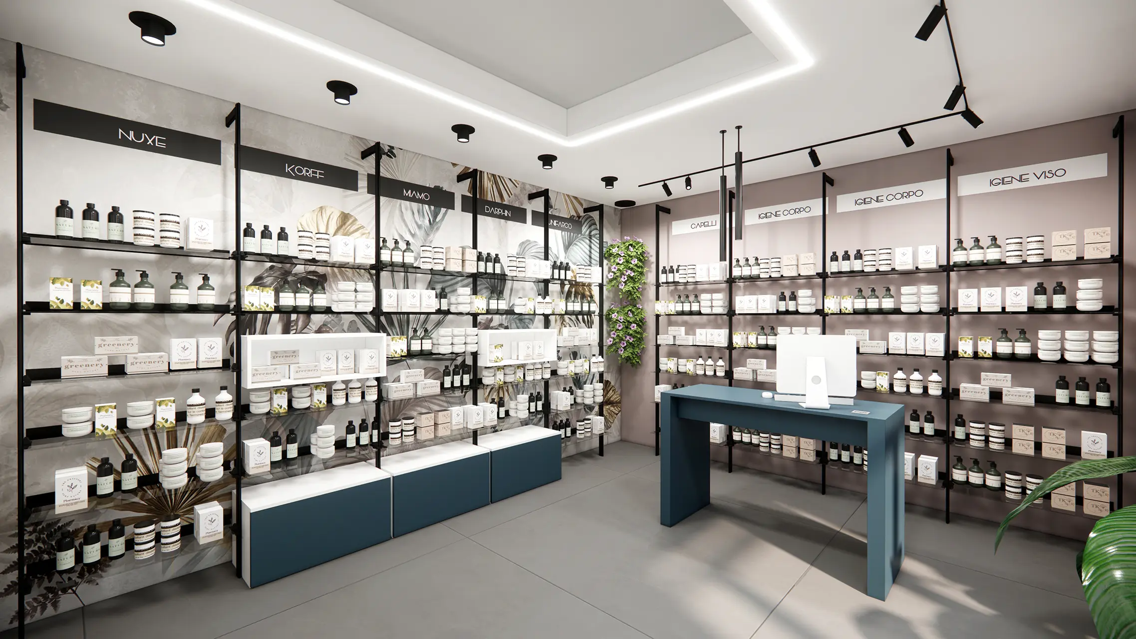 ABAKO linea di arredamento per farmacie ricercate e dinamiche - gallery 15