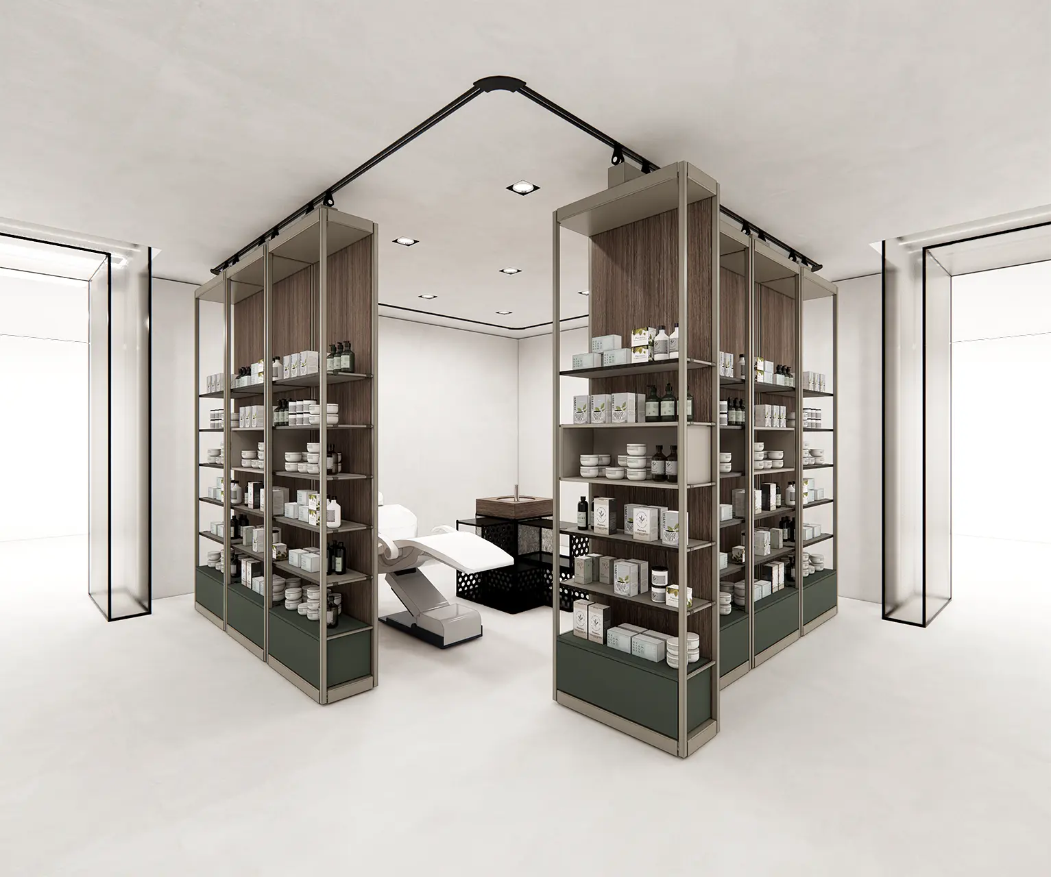 CINETIK linea di arredamento per farmacie con pareti mobili - gallery 04