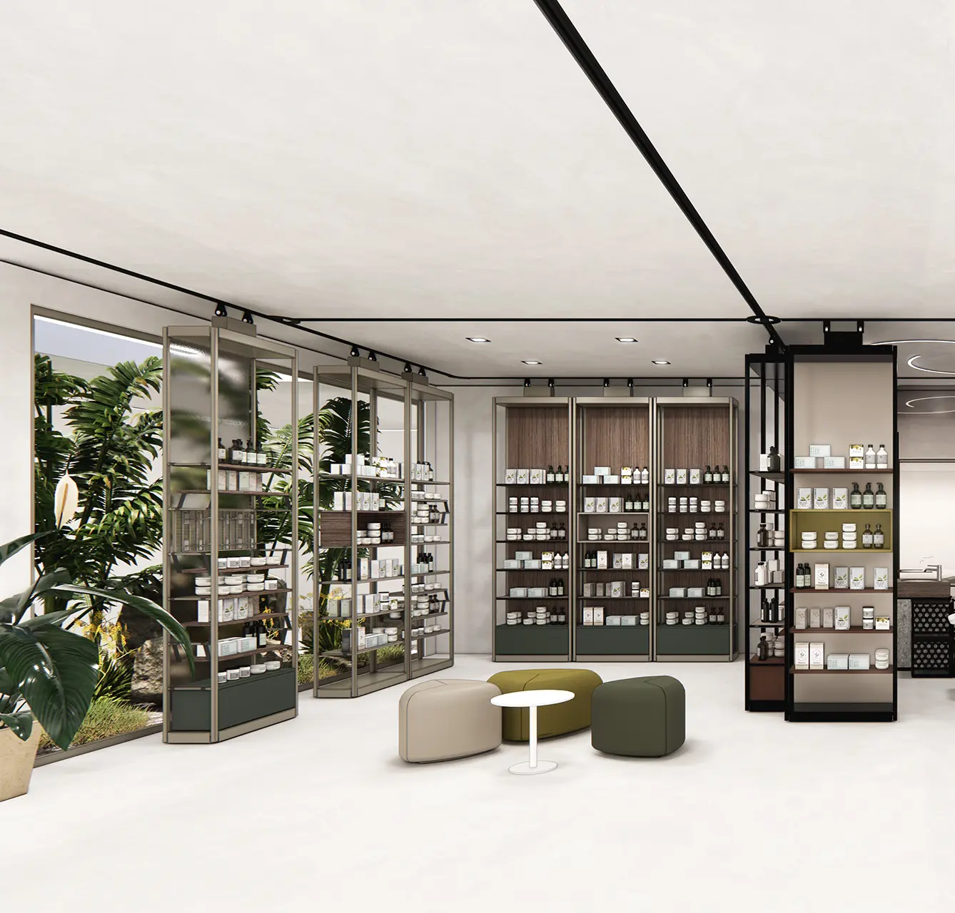 CINETIK linea di arredamento per farmacie con pareti mobili - gallery 07