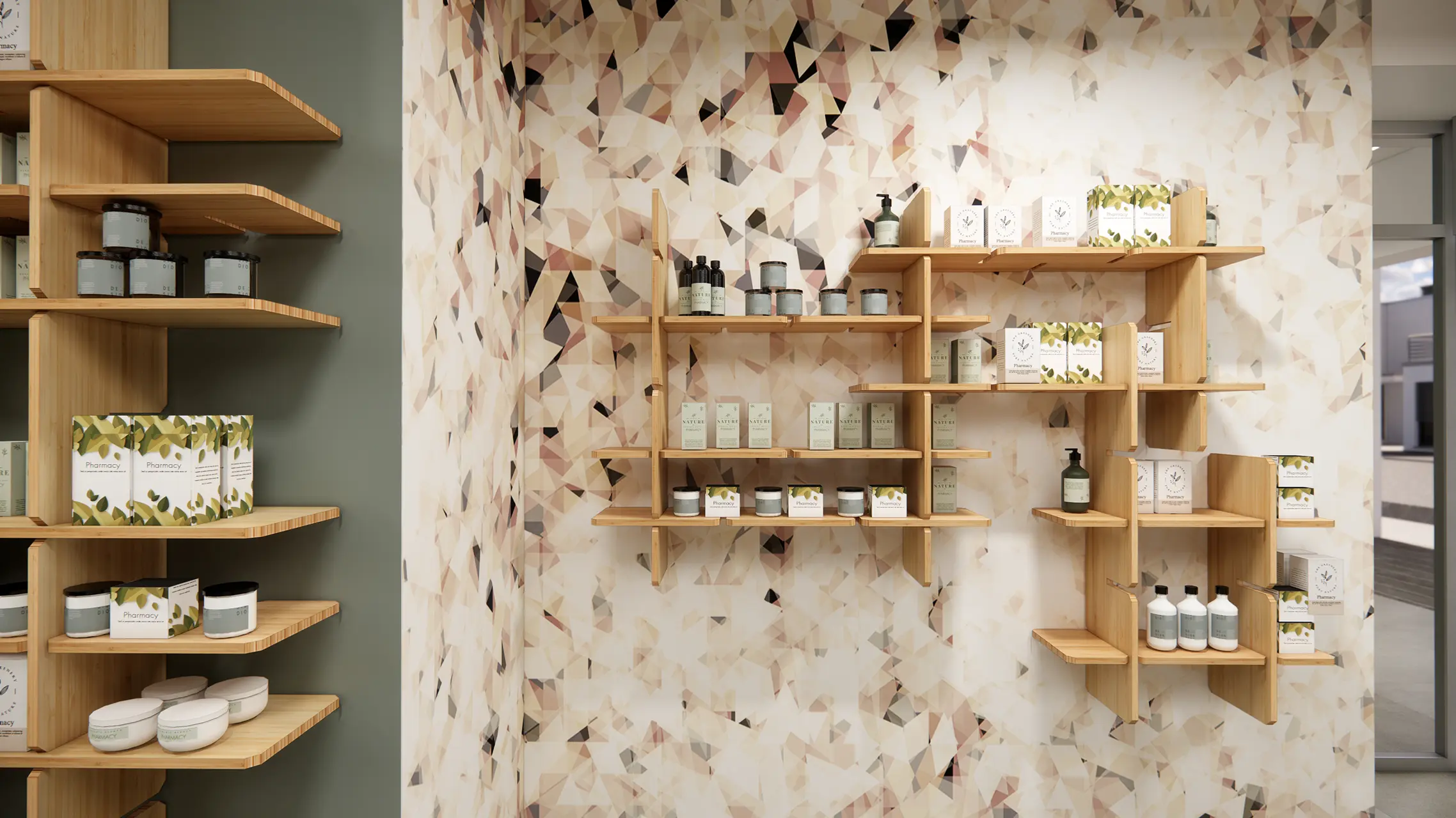 HELIX linea di arredamento per farmacie sostenibili 100% in bambù - gallery 04