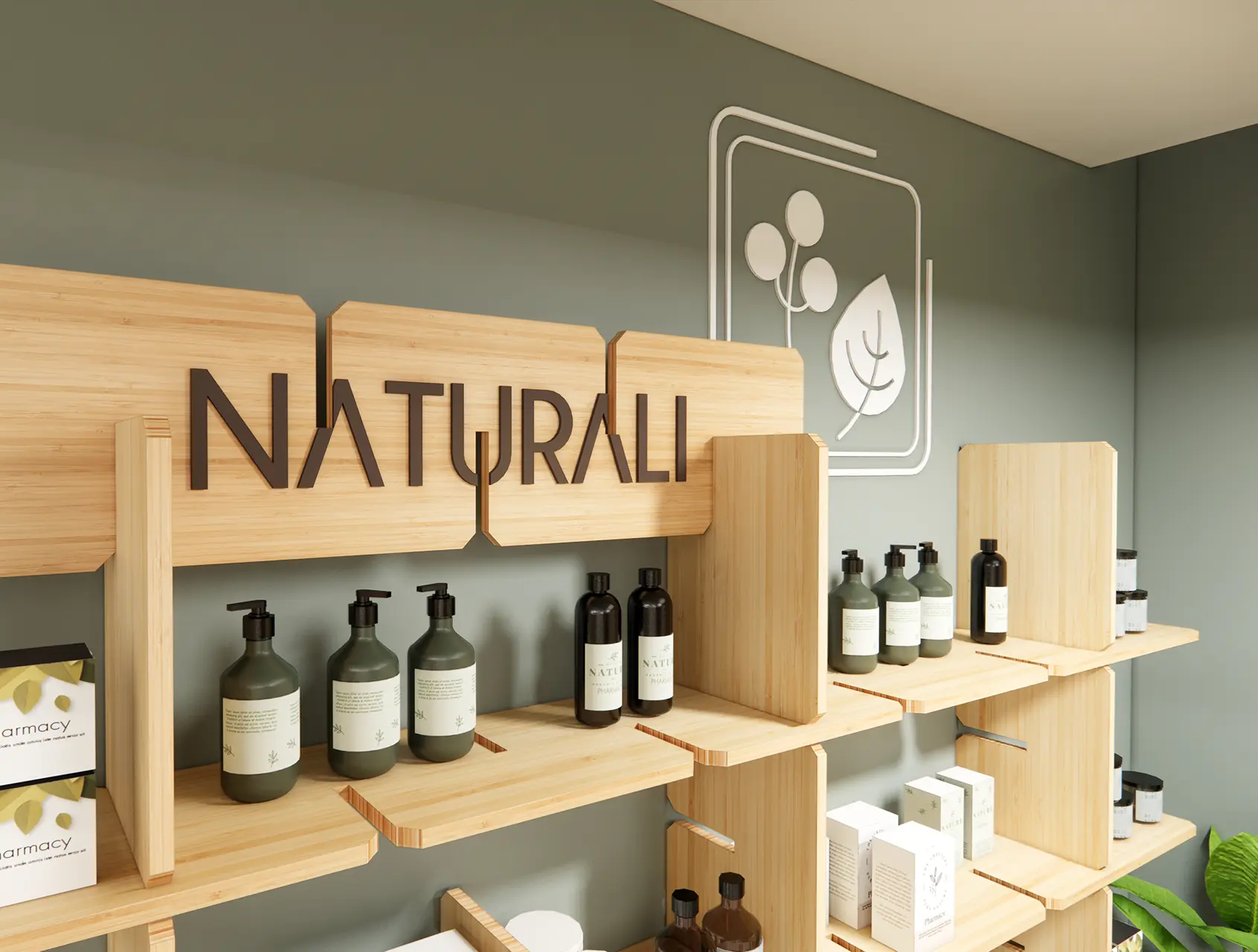 HELIX linea di arredamento per farmacie sostenibili 100% in bambù - gallery 05