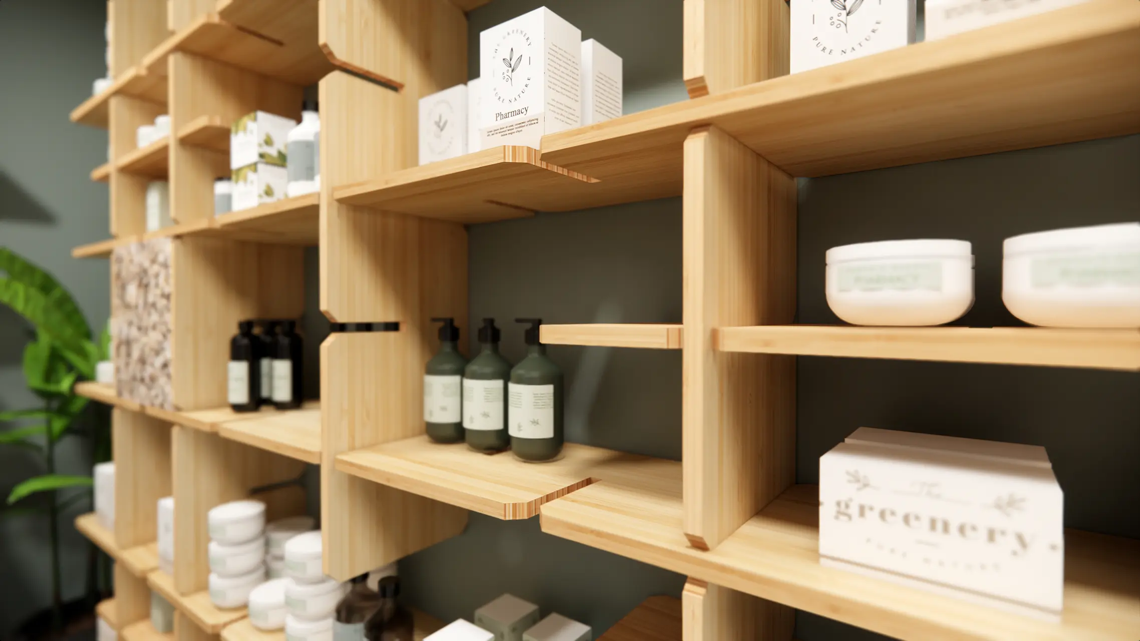 HELIX linea di arredamento per farmacie sostenibili 100% in bambù - gallery 06