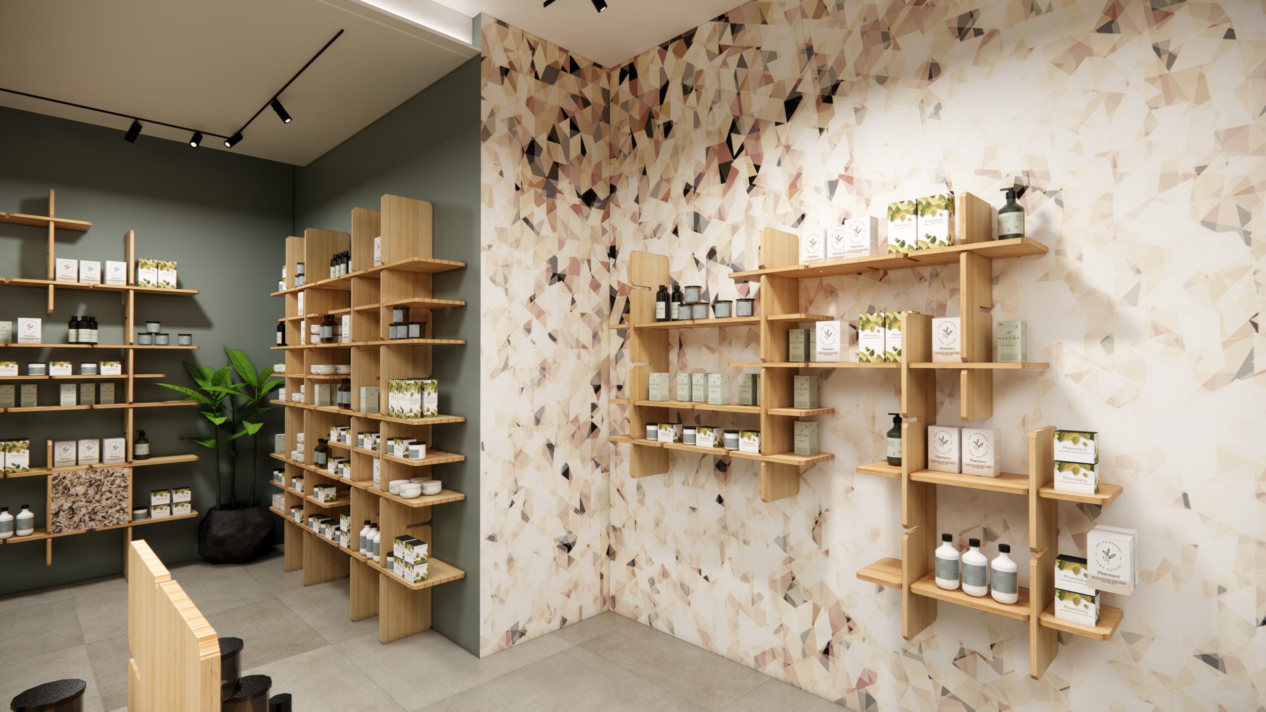 arredi di ecodesign linea Helix Th.Kohl, interamente in bambù